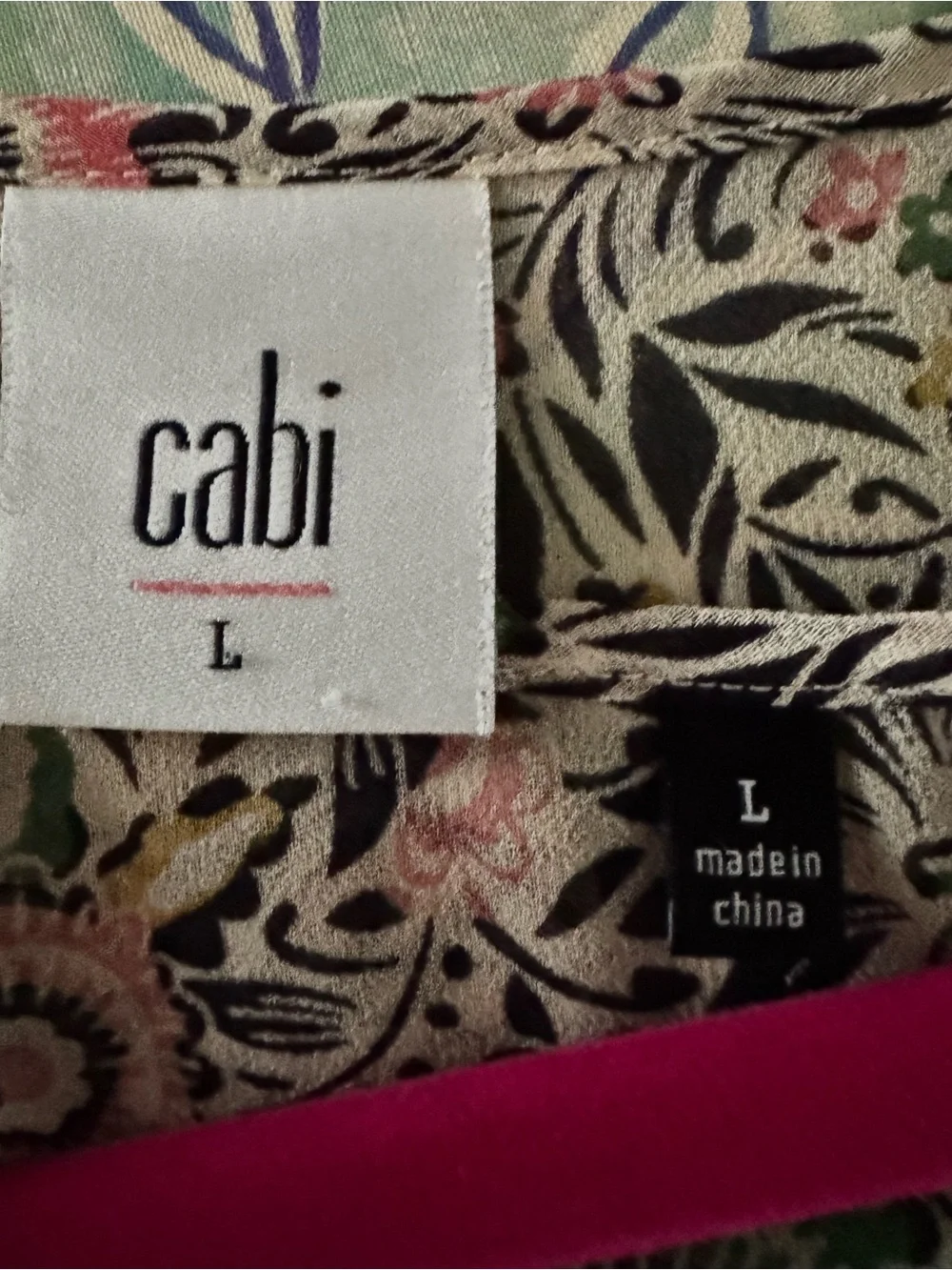 Cabi Poet Blouse (Style #5344) Floral Boho 2 pieces
